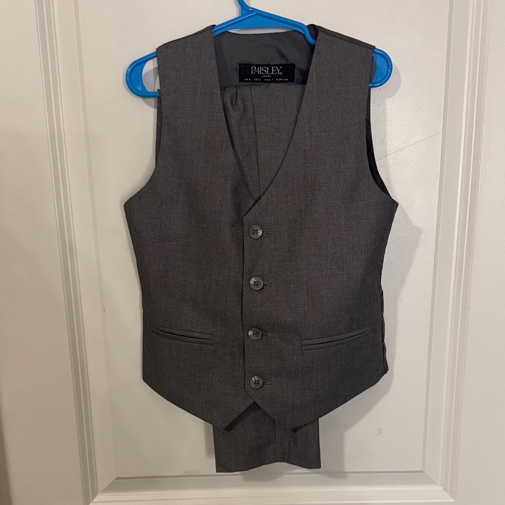 Gray Boys Gray Vest/Matching Pants
